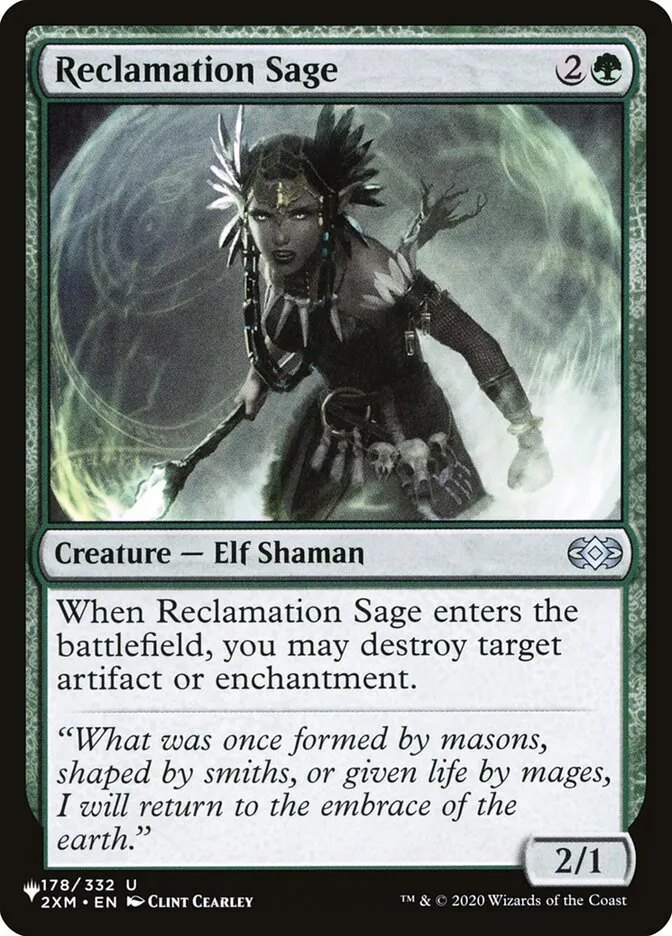 2020 The List Reclamation Sage #2XM-178 uncommon card image