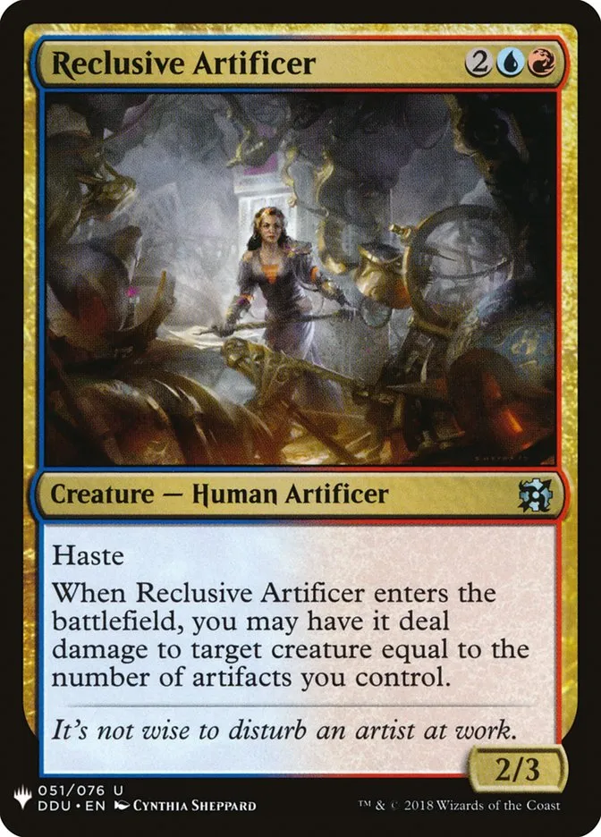 2020 The List Reclusive Artificer #DDU-51 uncommon card image