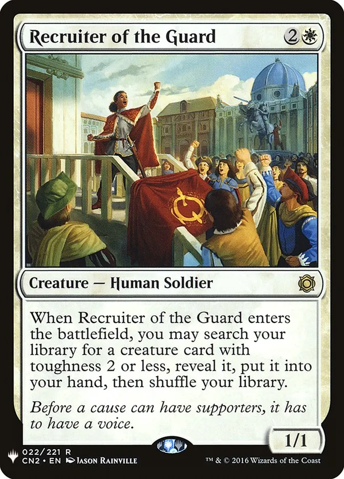 2020 The List Recruiter of the Guard #CN2-22 rare card image