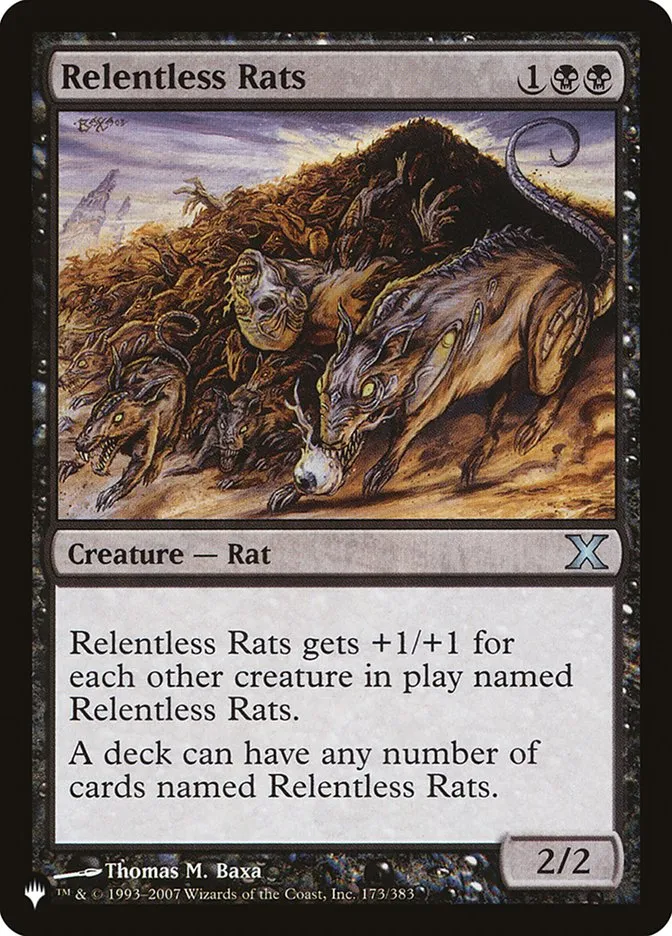 2020 The List Relentless Rats uncommon #10E-173 uncommon card image