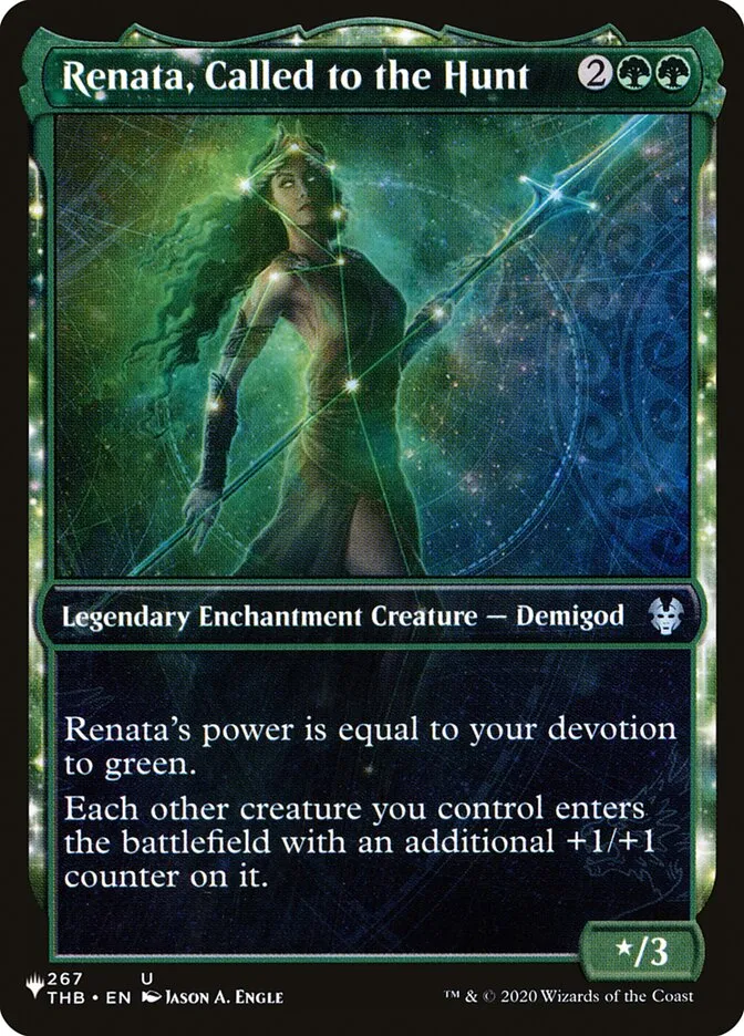 2020 The List Renata, Called to the Hunt #THB-267 uncommon card image