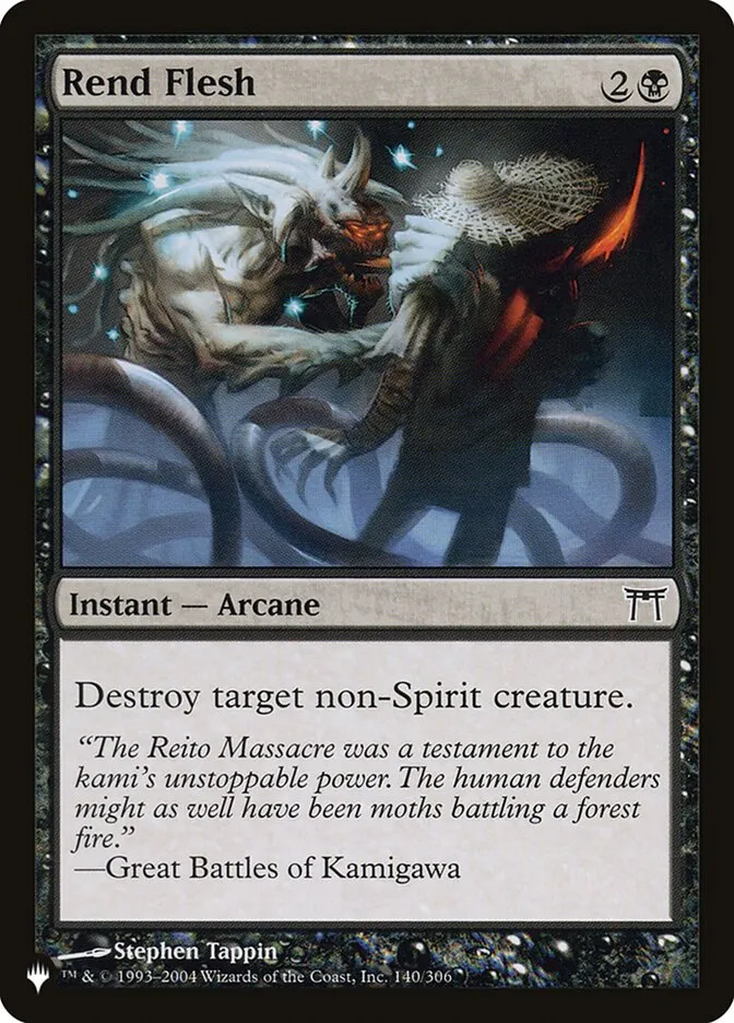 2020 The List Rend Flesh #CHK-140 common card image
