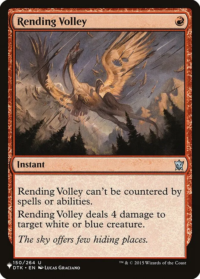2020 The List Rending Volley #DTK-150 uncommon card image