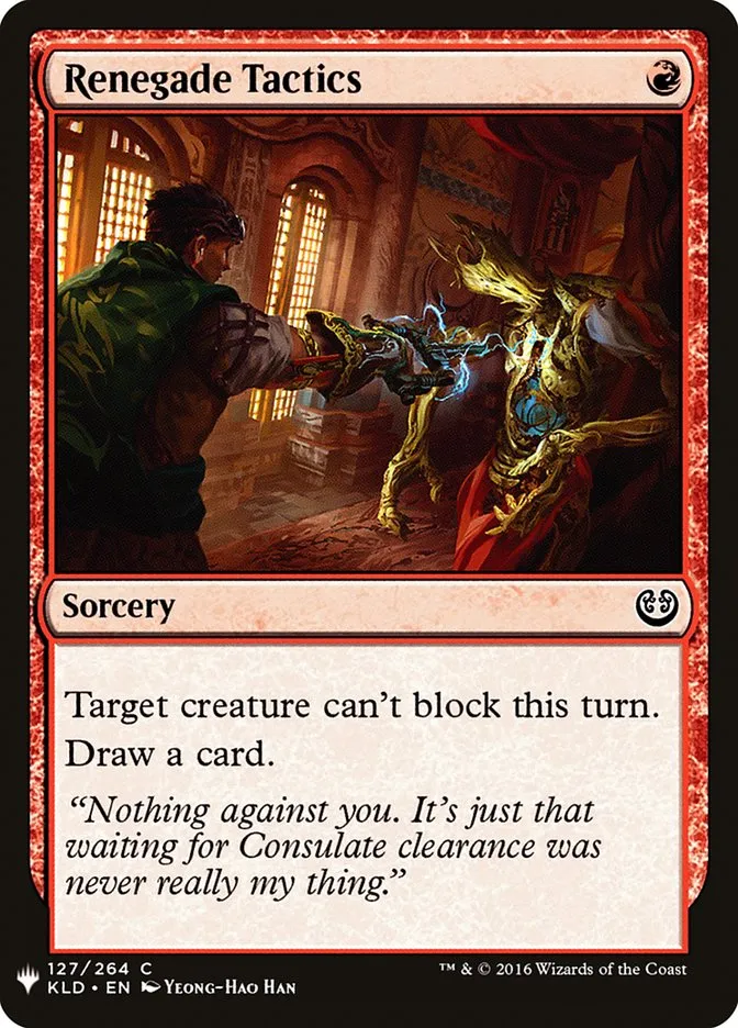 2020 The List Renegade Tactics #KLD-127 common card image