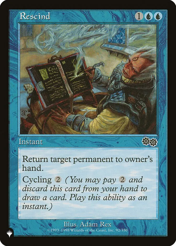 2020 The List Rescind #USG-92 common card image