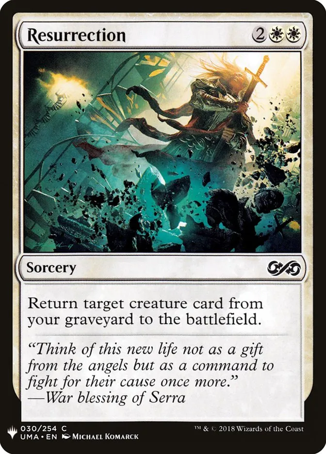 2020 The List Resurrection #UMA-30 common card image