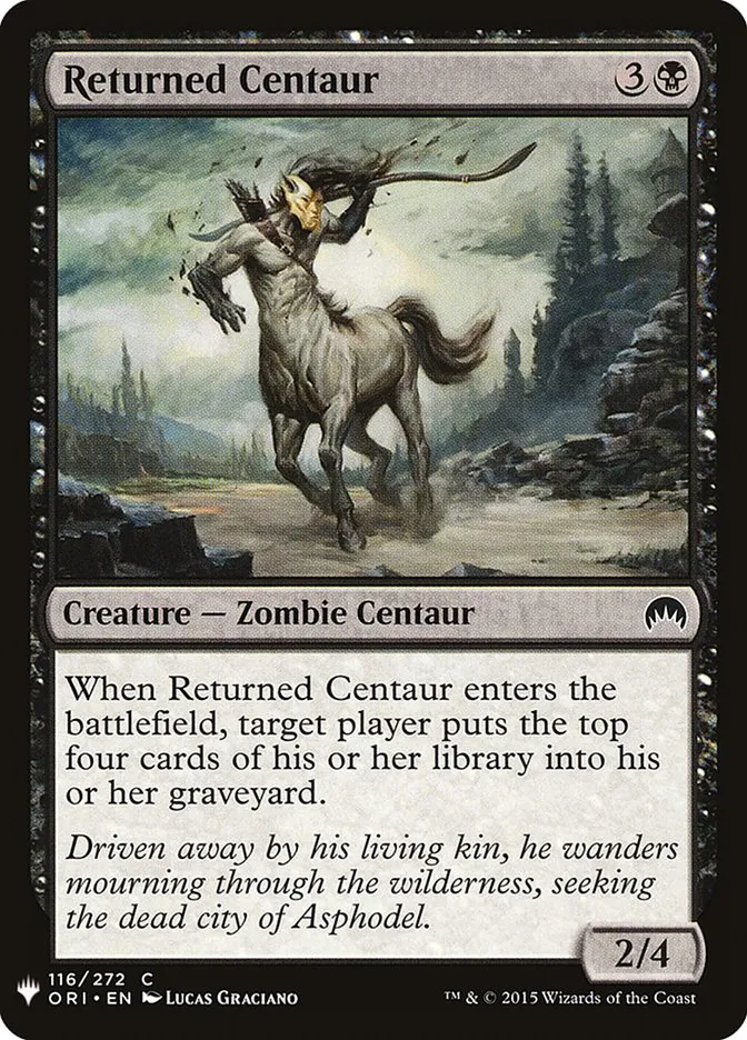2020 The List Returned Centaur #ORI-116 common card image