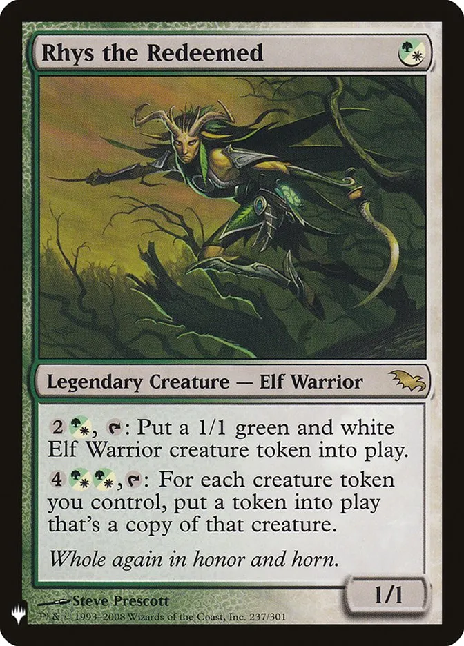 2020 The List Rhys the Redeemed #SHM-237 rare card image