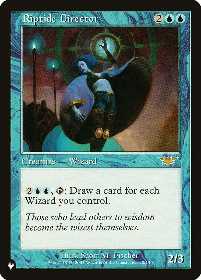 2020 The List Riptide Director rare #LGN-50 rare card image