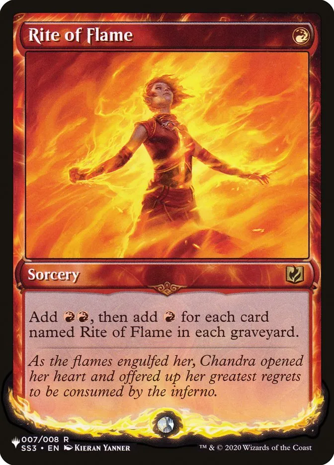 2020 The List Rite of Flame #SS3-7 rare card image