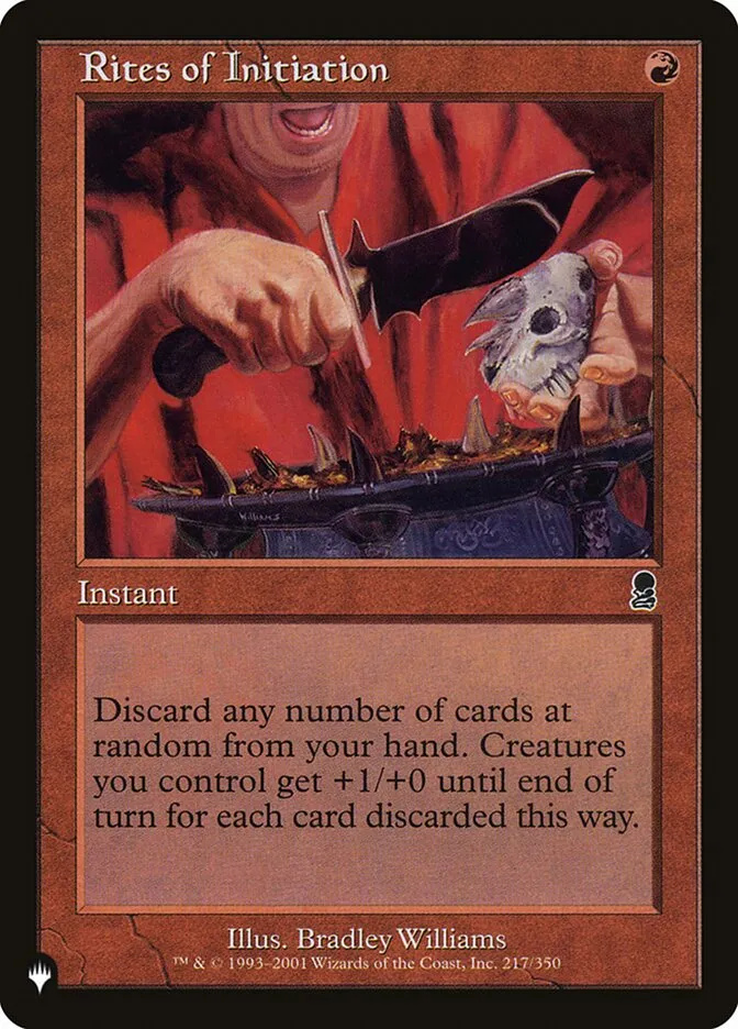 2020 The List Rites of Initiation #ODY-217 common card image