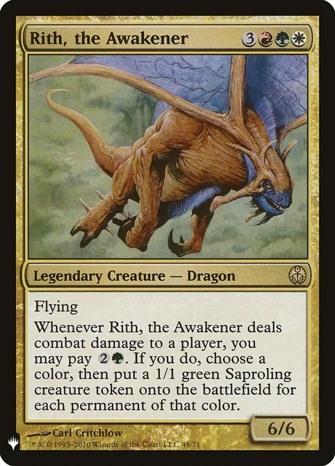 2020 The List Rith, the Awakener #DDE-48 rare card image