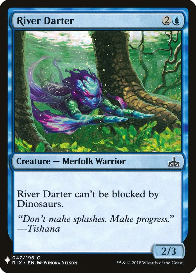 2020 The List River Darter common #RIX-47 common card image