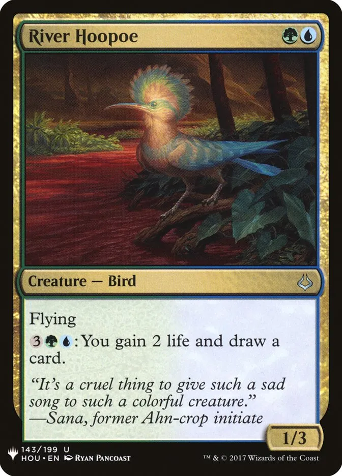 2020 The List River Hoopoe #HOU-143 uncommon card image