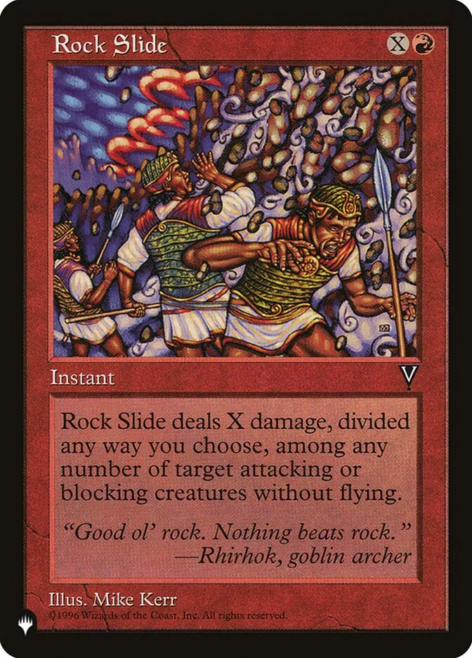2020 The List Rock Slide common #VIS-92 common card image