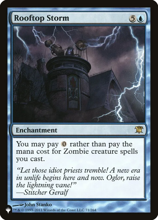 2020 The List Rooftop Storm #ISD-71 rare card image