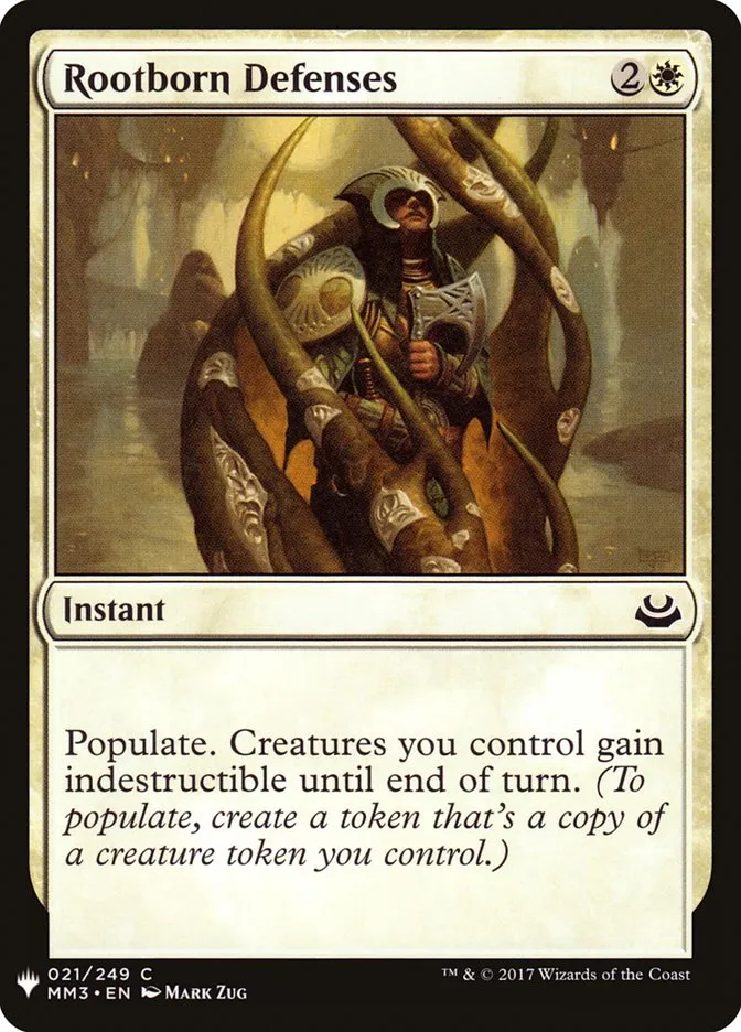 2020 The List Rootborn Defenses common #MM3-21 common card image
