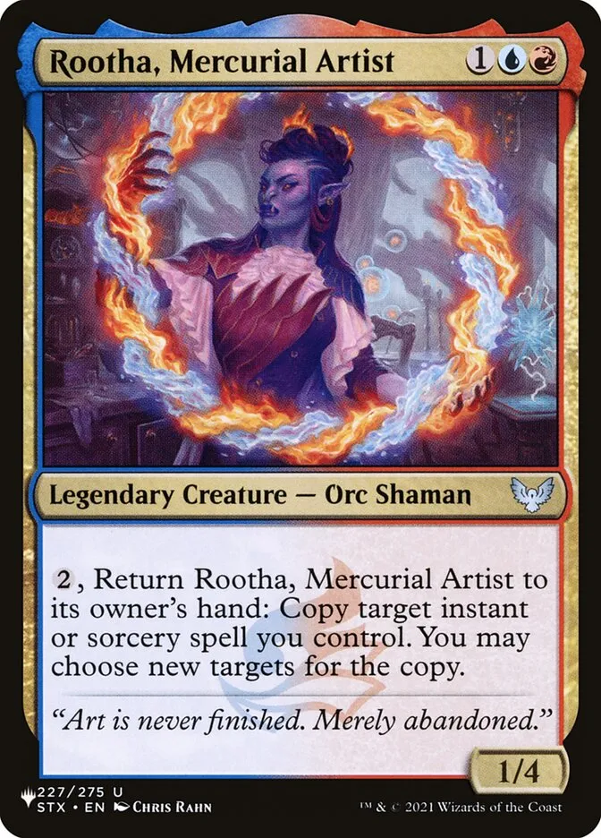 2020 The List Rootha, Mercurial Artist #STX-227 uncommon card image