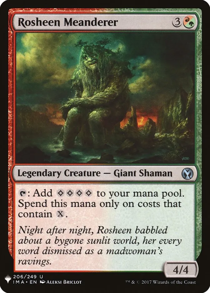 2020 The List Rosheen Meanderer #IMA-206 uncommon card image