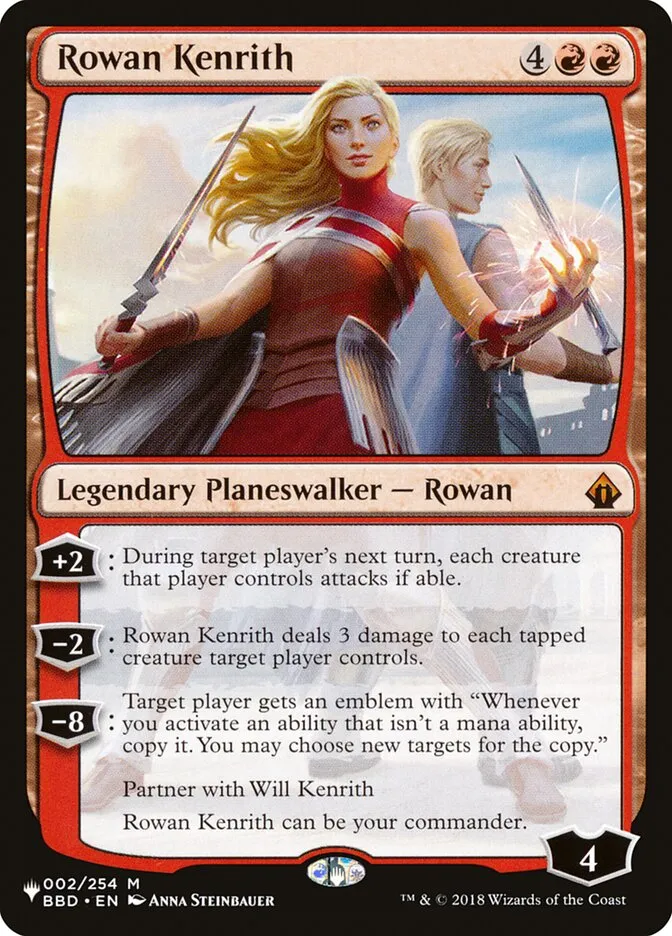 2020 The List Rowan Kenrith mythic #BBD-2 mythic card image