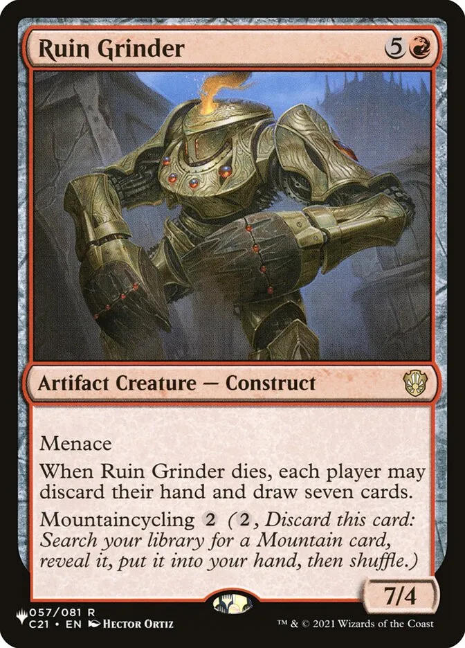 2020 The List Ruin Grinder #C21-57 rare card image