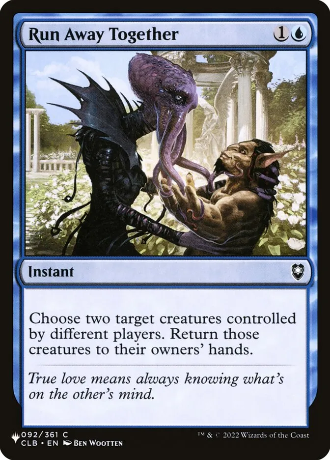 2020 The List Run Away Together #CLB-92 common card image