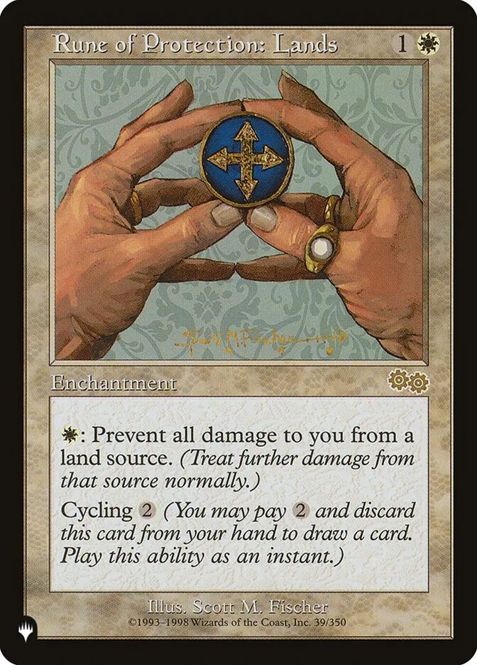 2020 The List Rune of Protection: Lands #USG-39 rare card image