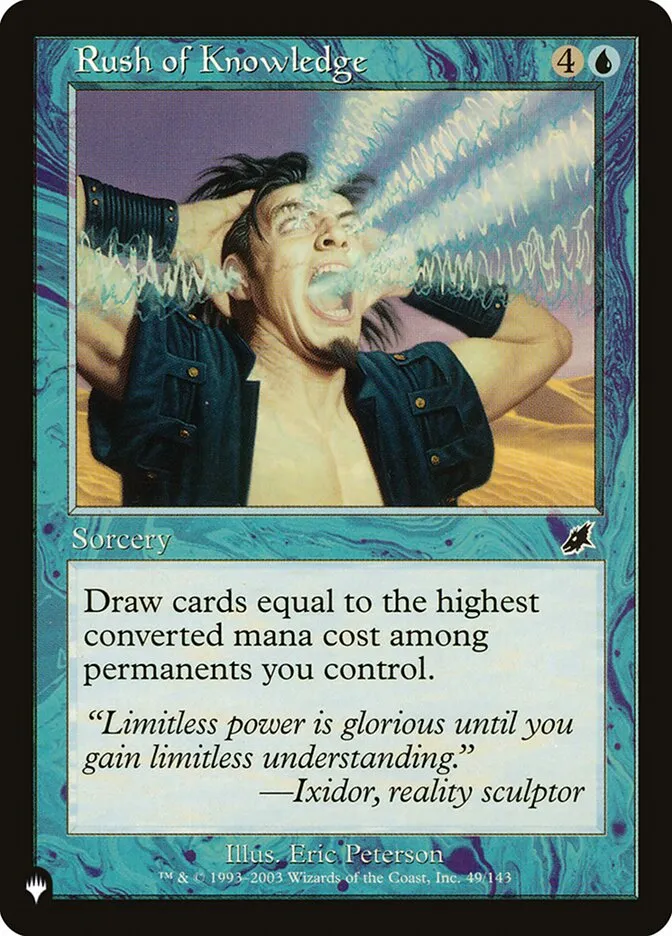 2020 The List Rush of Knowledge #SCG-49 common card image