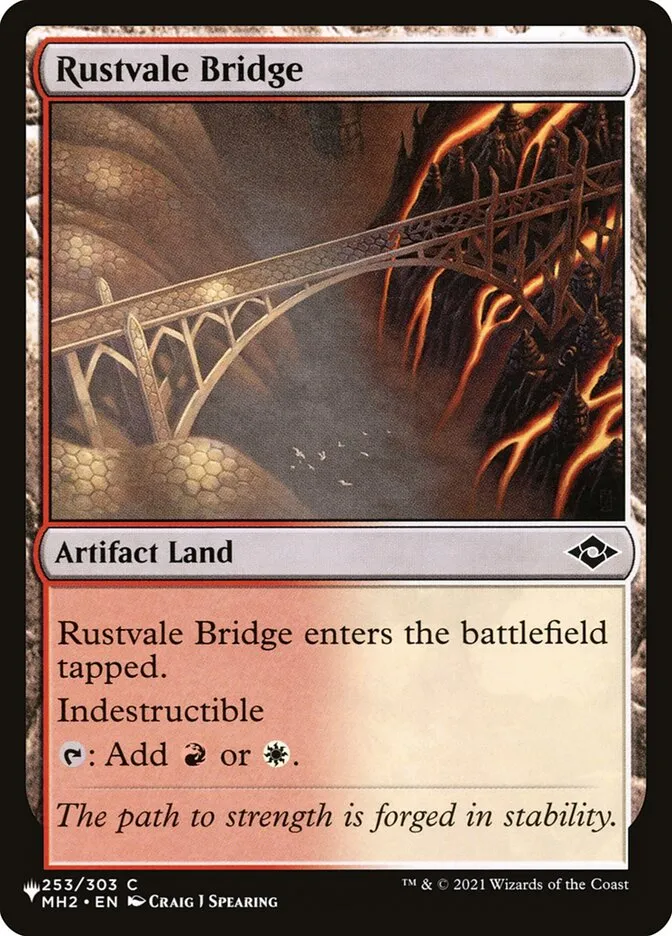 2020 The List Rustvale Bridge #MH2-253 common card image