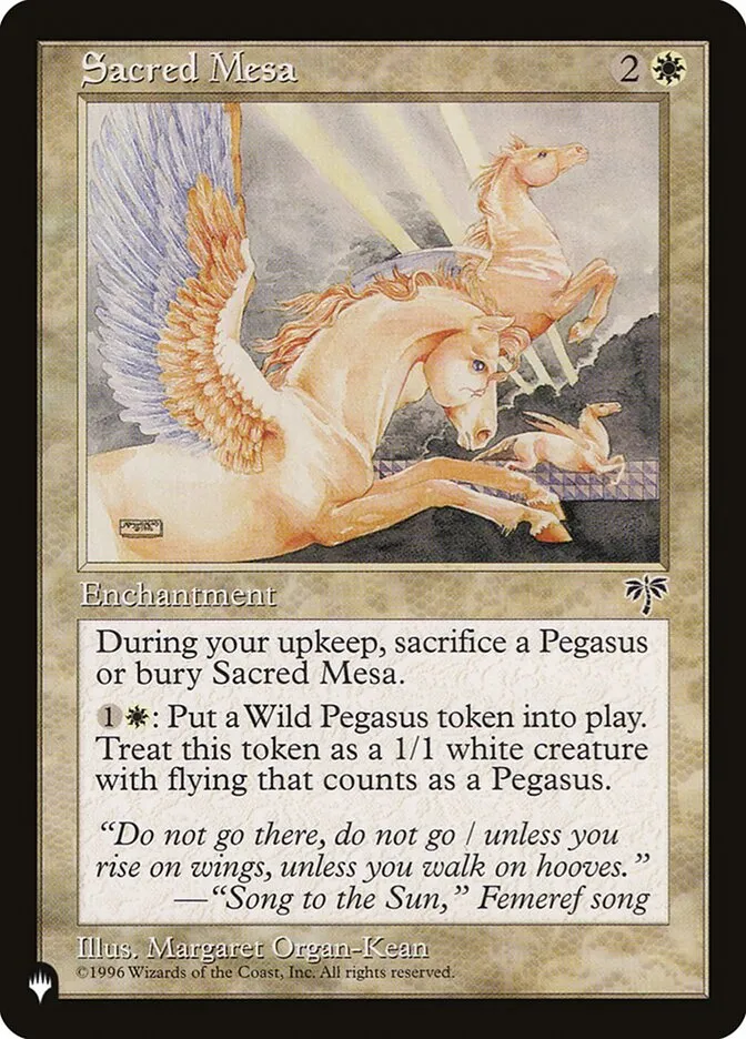 2020 The List Sacred Mesa #MIR-37 rare card image