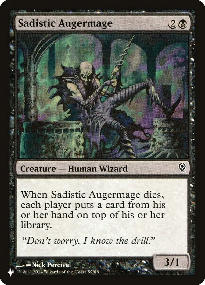 2020 The List Sadistic Augermage #DDM-52 common card image