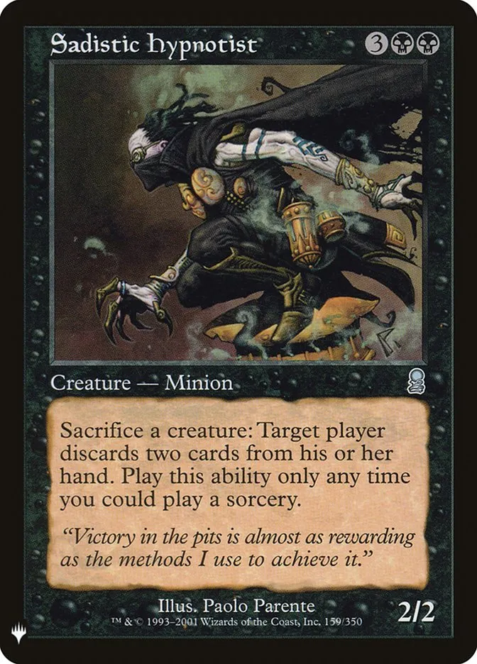 2020 The List Sadistic Hypnotist #ODY-159 uncommon card image