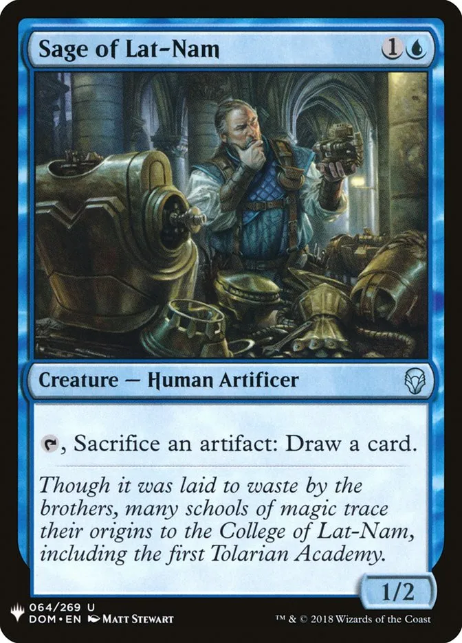 2020 The List Sage of Lat-Nam #DOM-64 uncommon card image