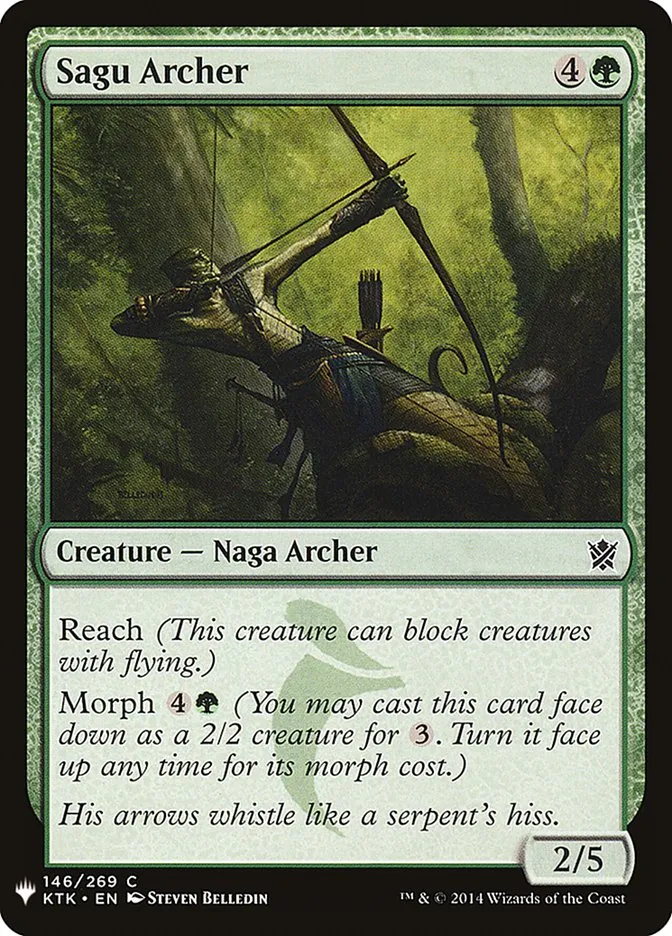 2020 The List Sagu Archer #KTK-146 common card image