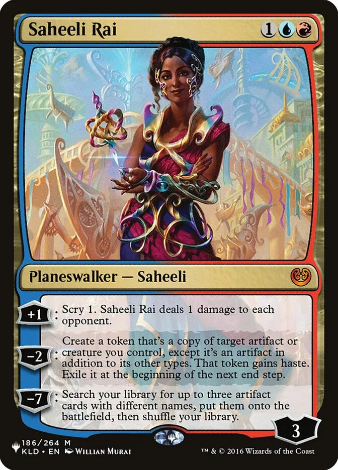 2020 The List Saheeli Rai #KLD-186 mythic card image