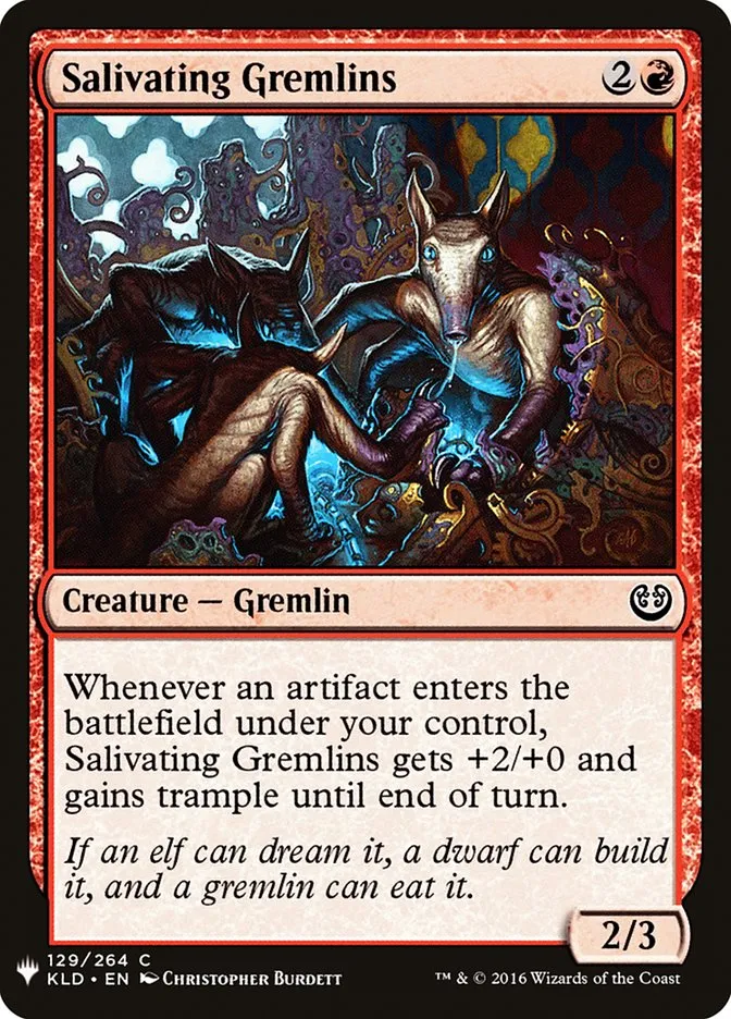 2020 The List Salivating Gremlins common #KLD-129 common card image