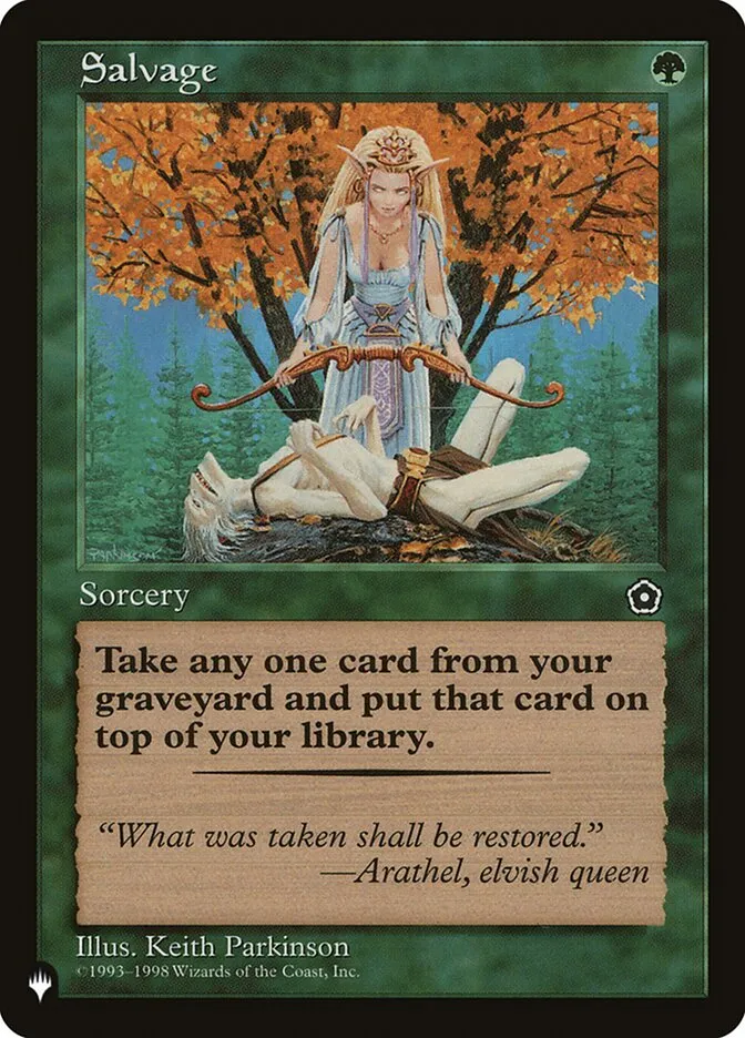 2020 The List Salvage #P02-145 common card image