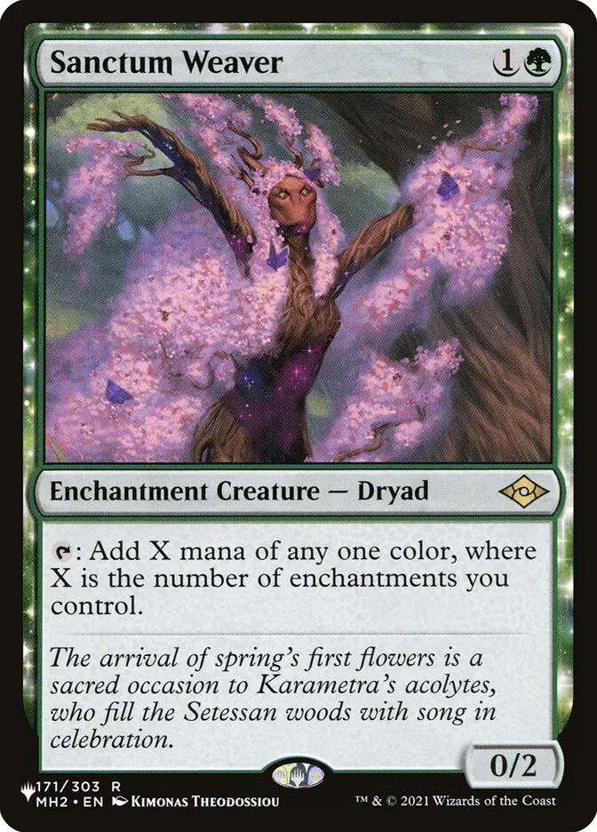 2020 The List Sanctum Weaver #MH2-171 rare card image