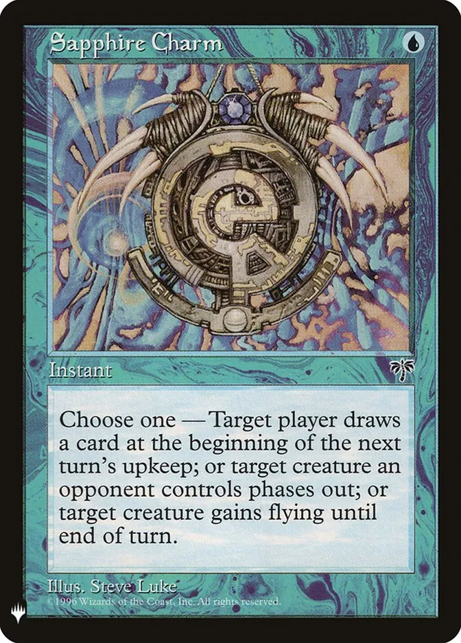 2020 The List Sapphire Charm #MIR-89 common card image