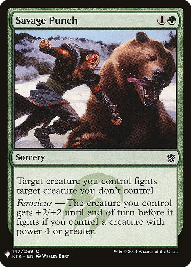 2020 The List Savage Punch #KTK-147 common card image