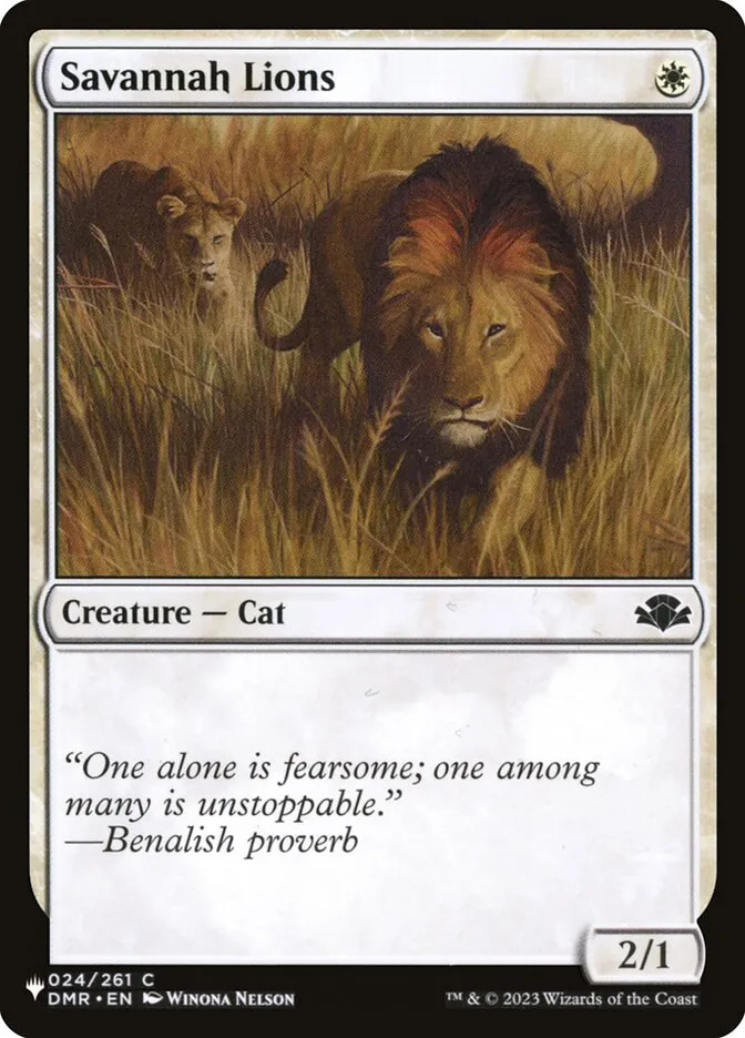 2020 The List Savannah Lions #DMR-24 common card image