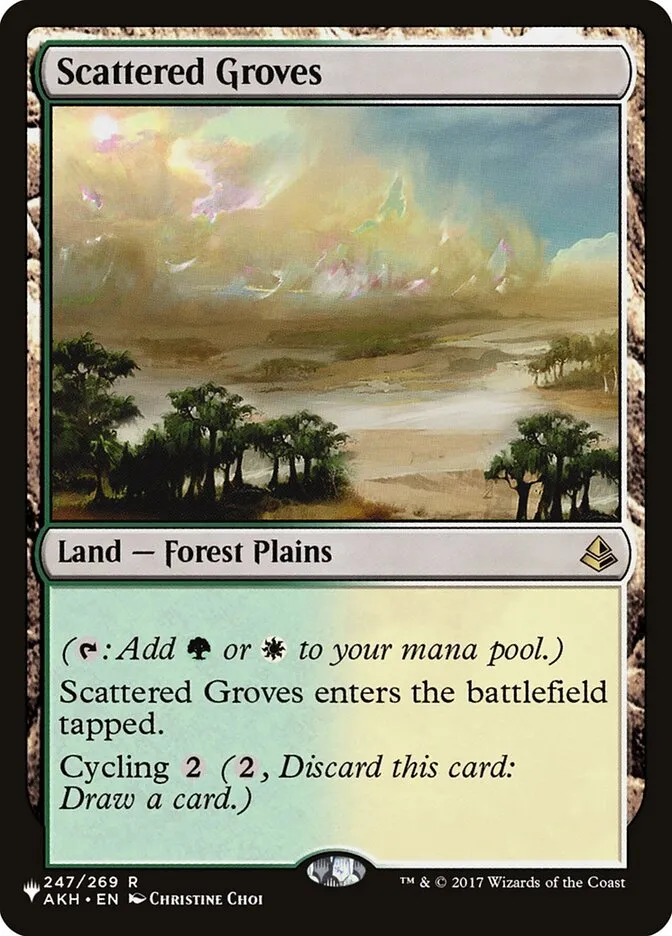2020 The List Scattered Groves #AKH-247 rare card image