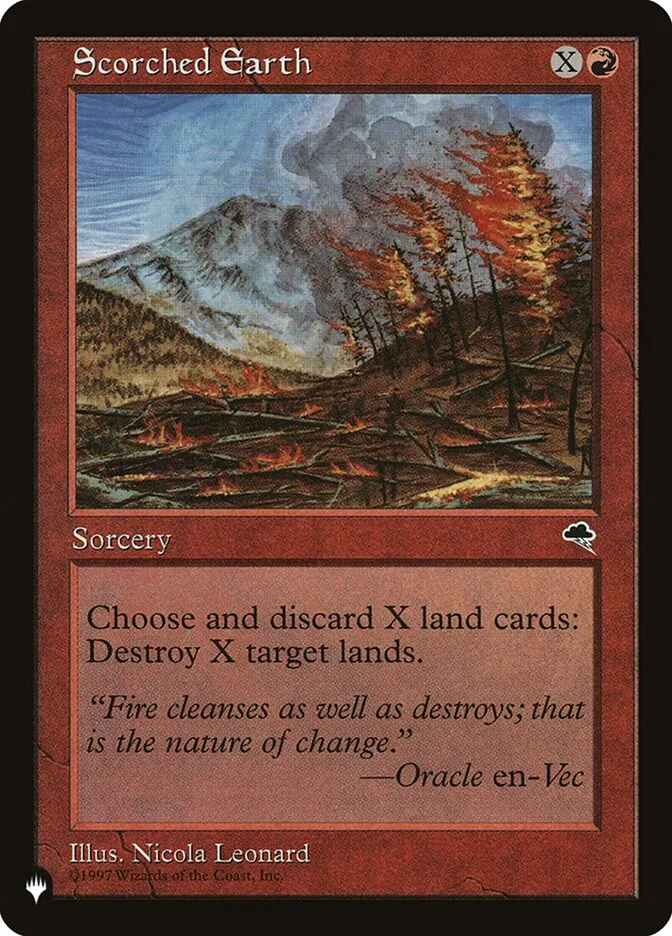 2020 The List Scorched Earth rare #TMP-200 rare card image