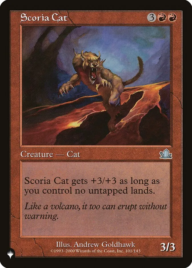 2020 The List Scoria Cat #PCY-101 uncommon card image