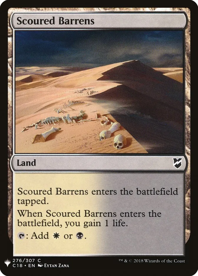 2020 The List Scoured Barrens #C18-276 common card image
