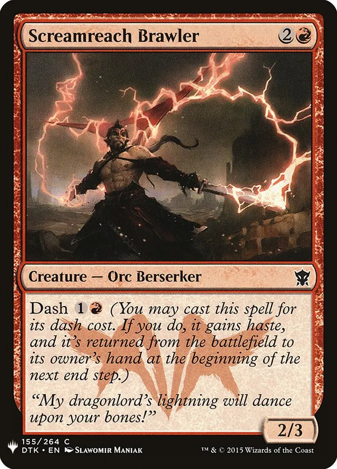 2020 The List Screamreach Brawler #DTK-155 common card image