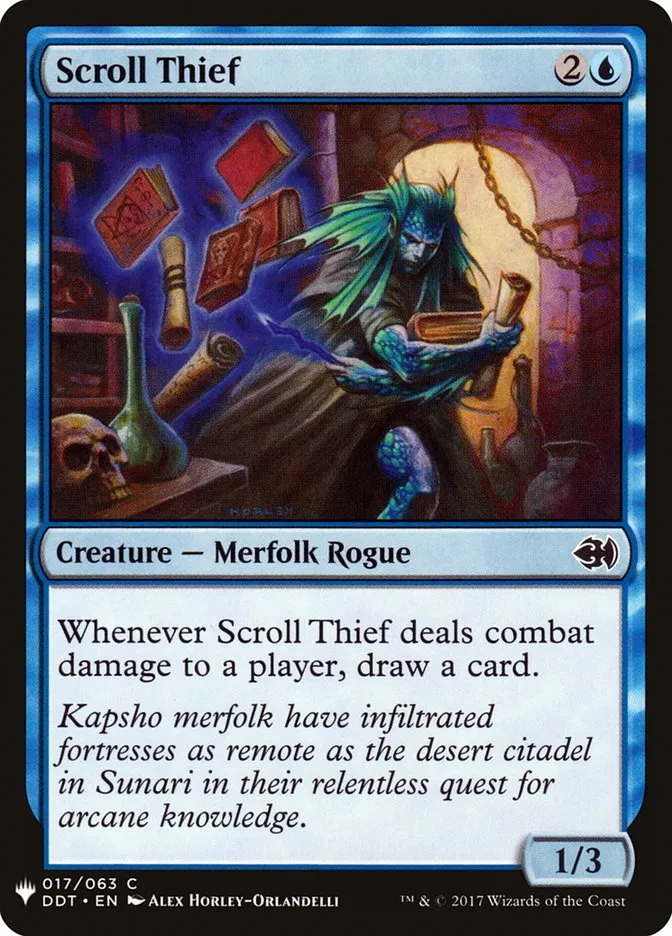 2020 The List Scroll Thief common #DDT-17 common card image