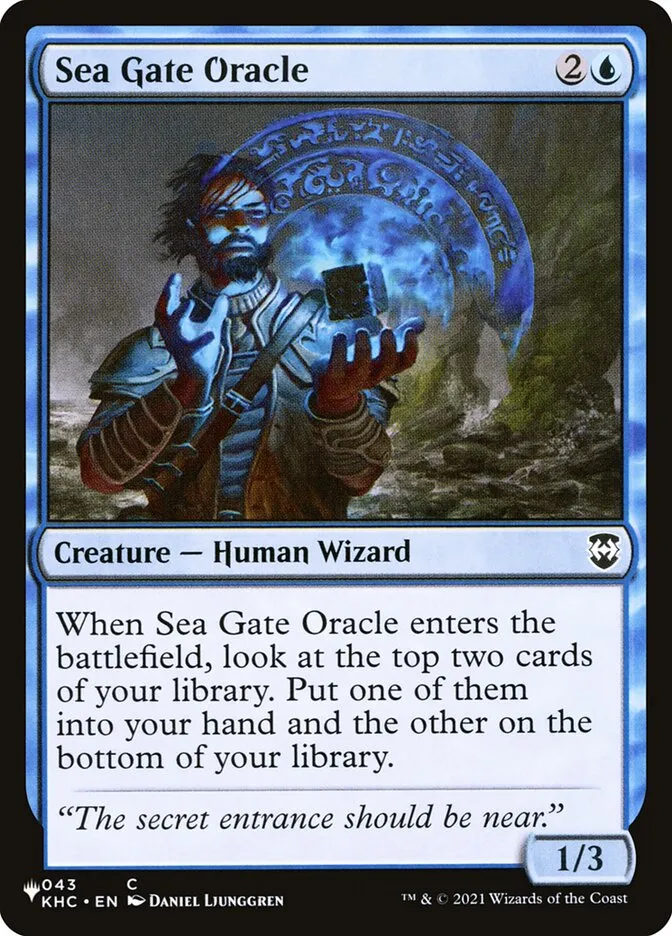 2020 The List Sea Gate Oracle common #KHC-43 common card image