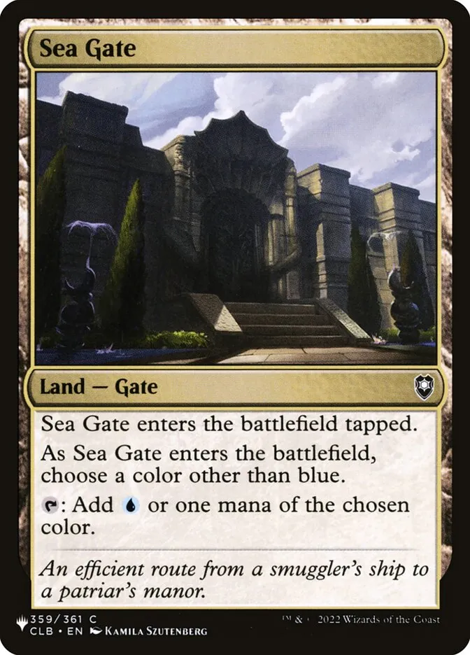 2020 The List Sea Gate #CLB-359 common card image
