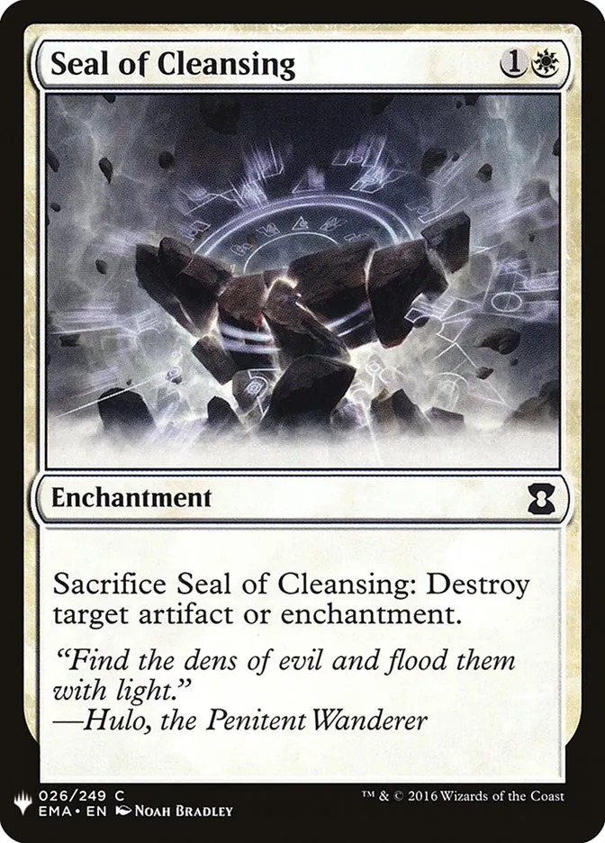 2020 The List Seal of Cleansing #EMA-26 common card image